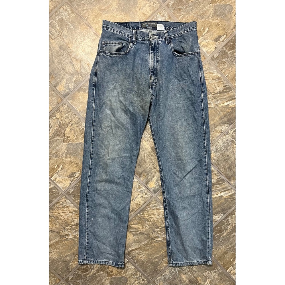 Levis SilverTab Jeans Mens 34x34 Blue Vintage Loose Fit Baggy Denim